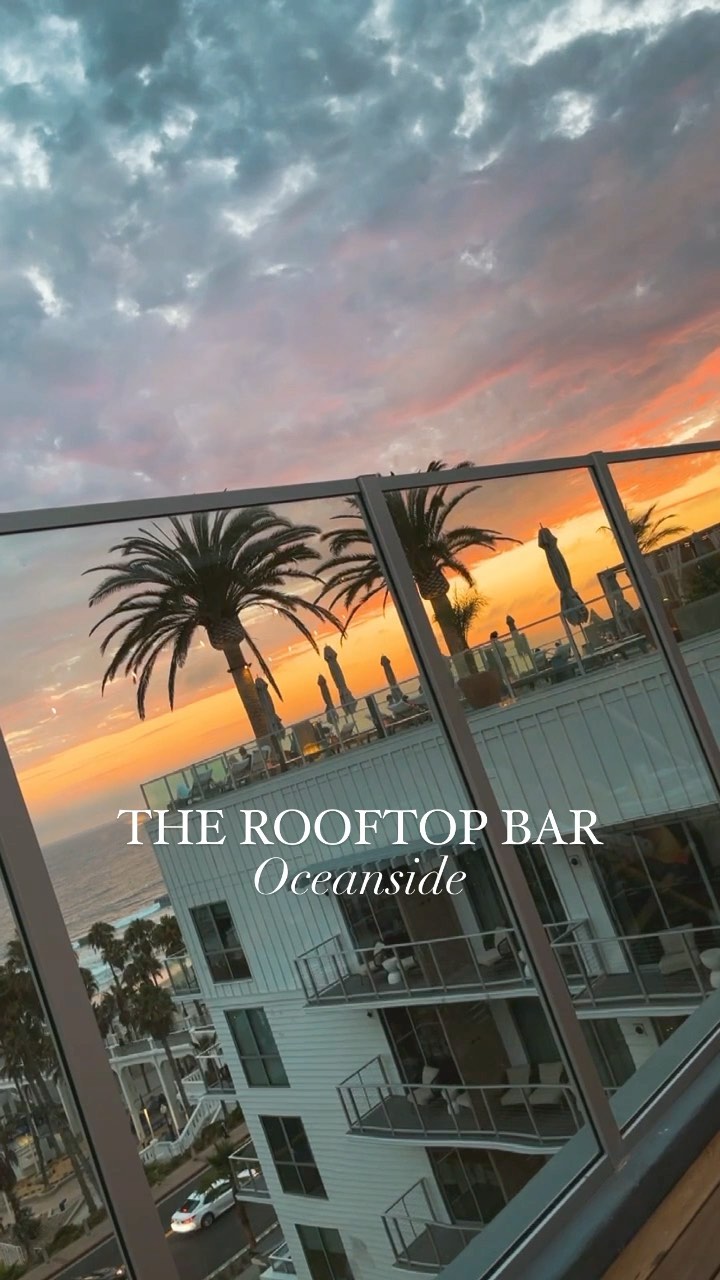 @rooftopbaroside at @missionpacifichotel in @visitoceanside 🤩